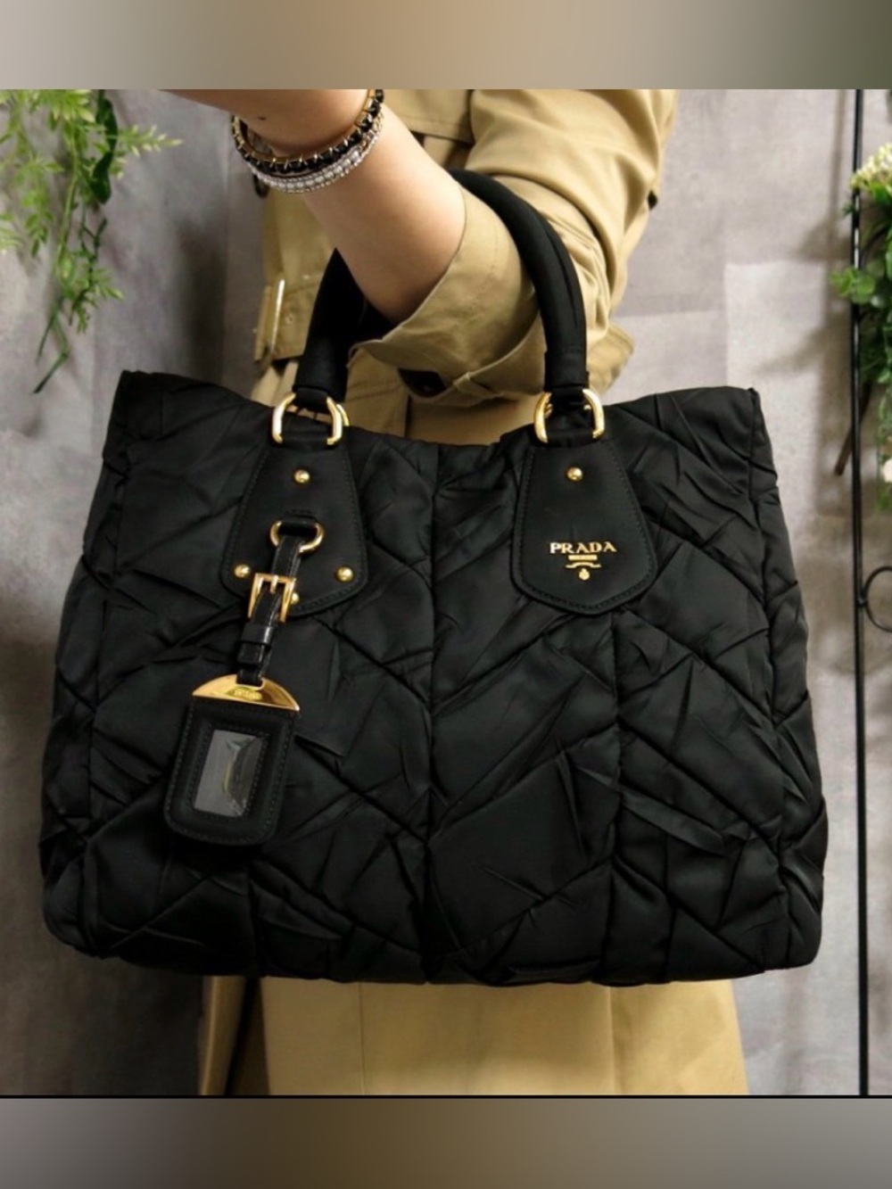 PRADA Chevron Tessuto Nylon Bag